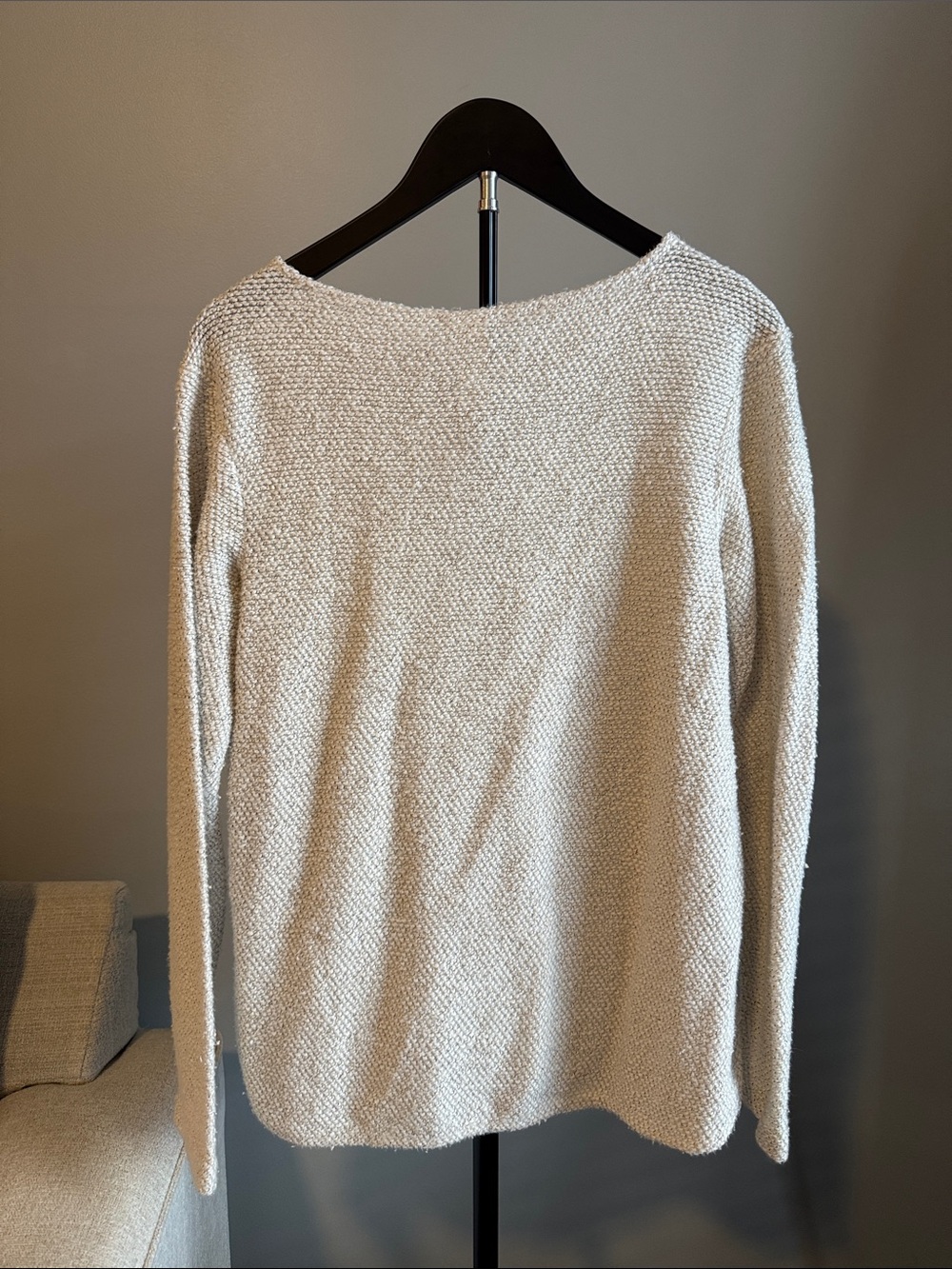 H&M Textured Cream Knit Top - Picture 4 of 4